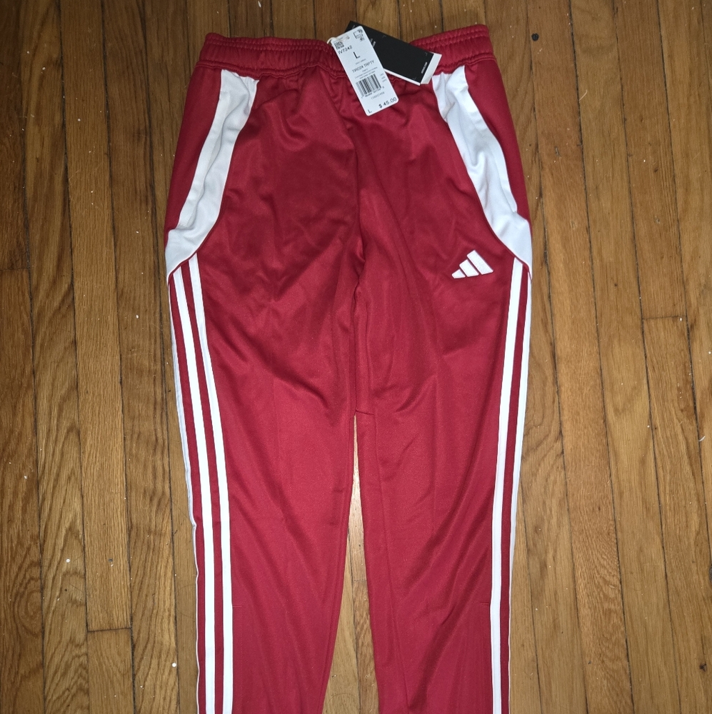 Adidas Kids Red Track Pants